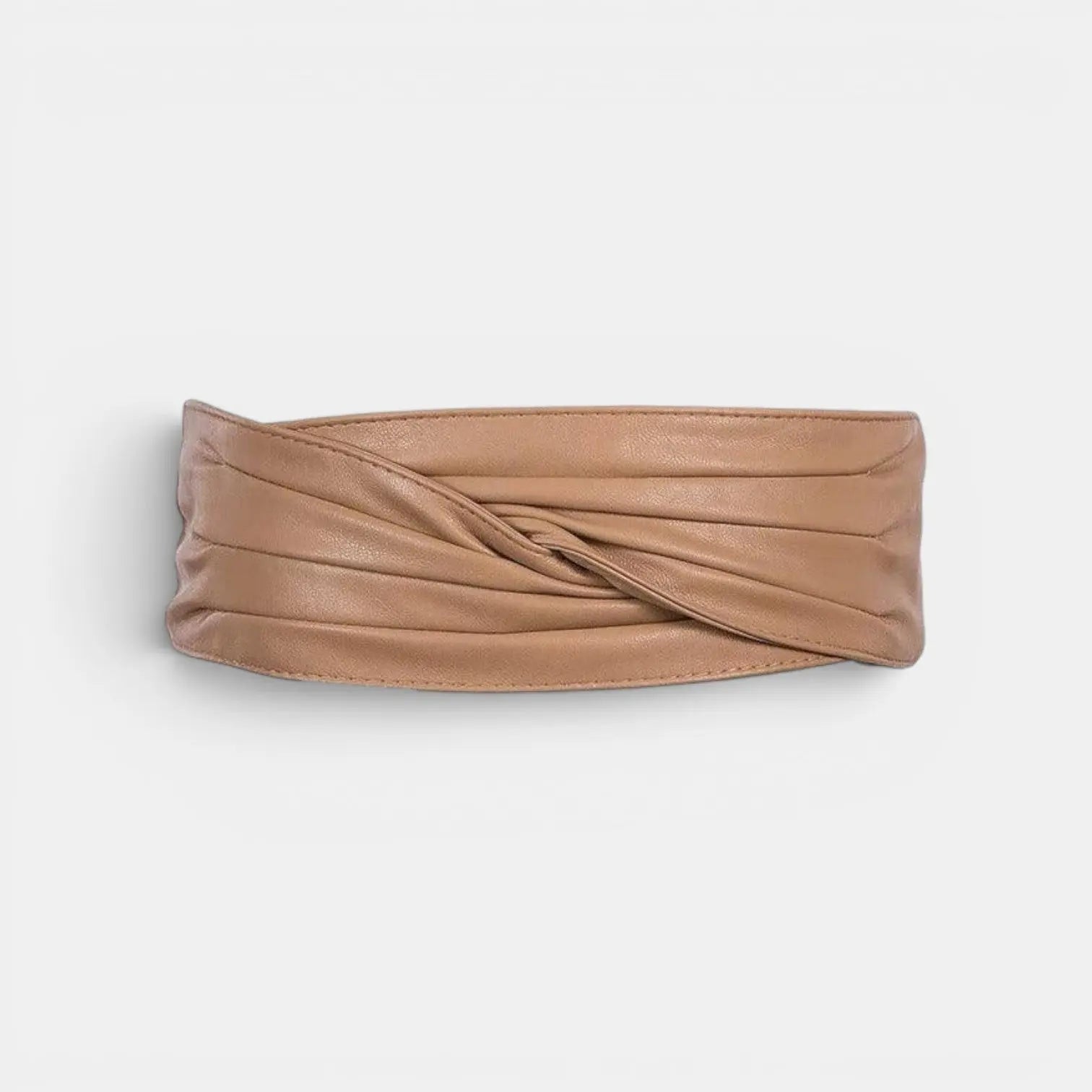 Ceinture Large Simili Vegan Drapée Taille Haute Femme | Orvex La Maison de la Ceinture