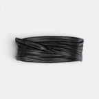 Ceinture Large Simili Vegan Drapée Taille Haute Femme | Orvex La Maison de la Ceinture
