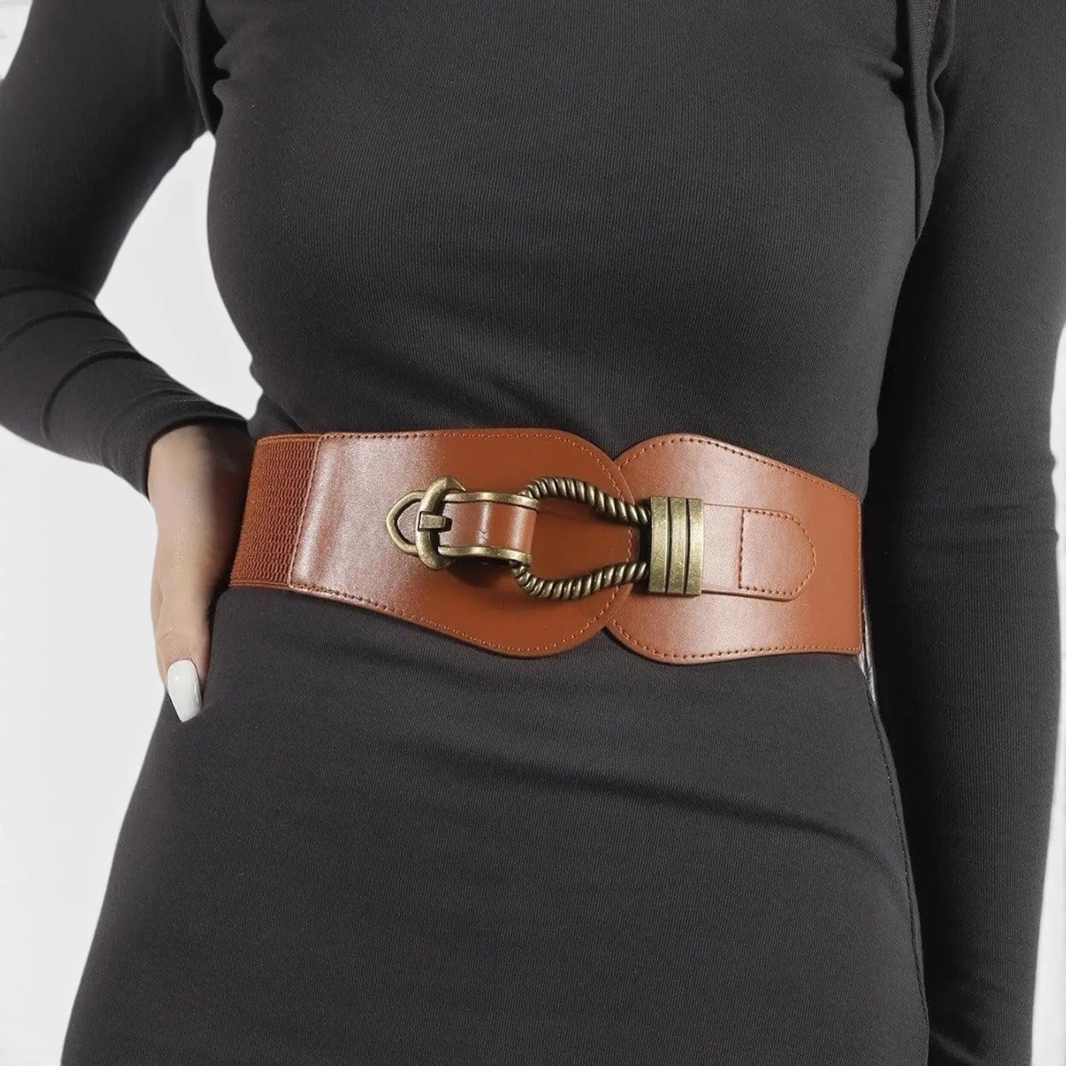 Ceinture Large Simili Cuir Taille Haute Boucle Femme | Talvor La Maison de la Ceinture
