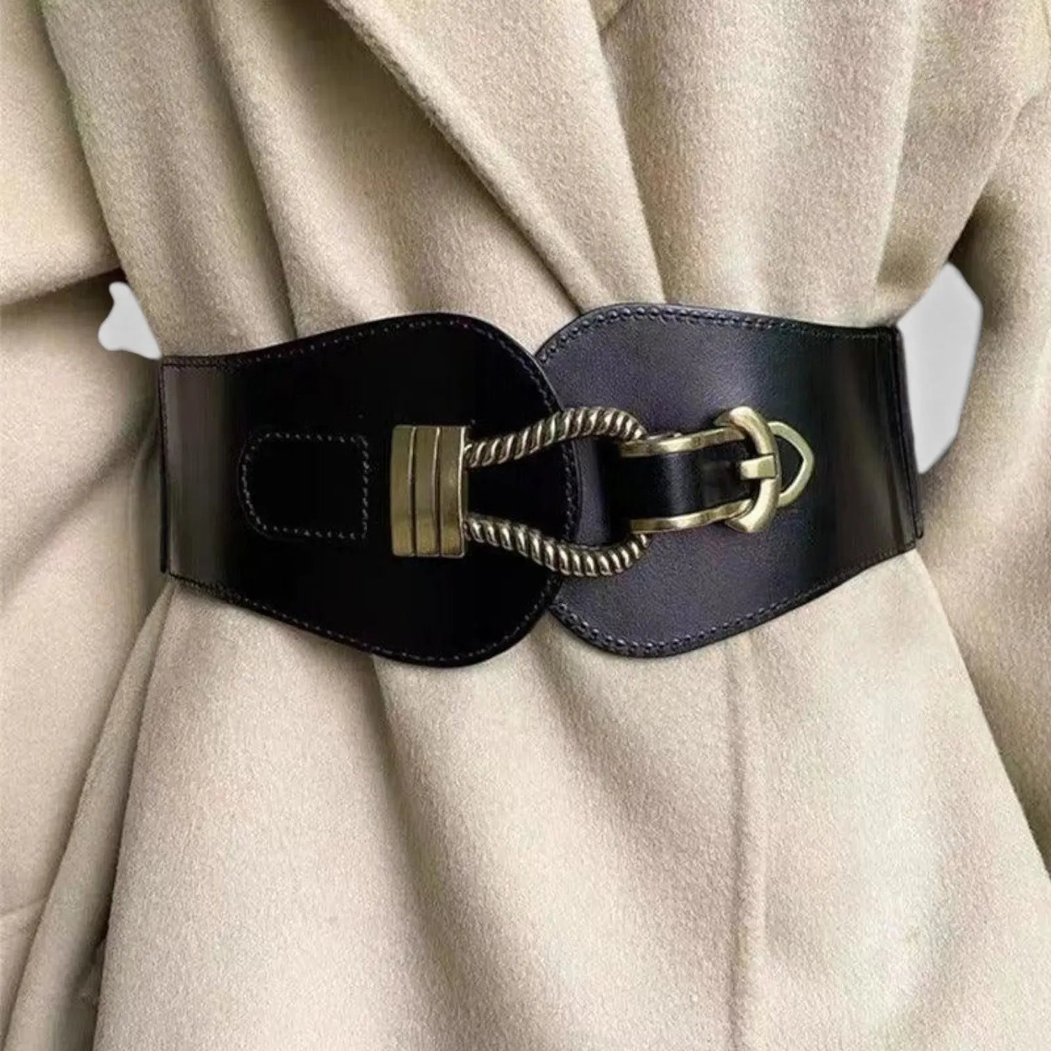 Ceinture Large Simili Cuir Taille Haute Boucle Femme | Talvor La Maison de la Ceinture