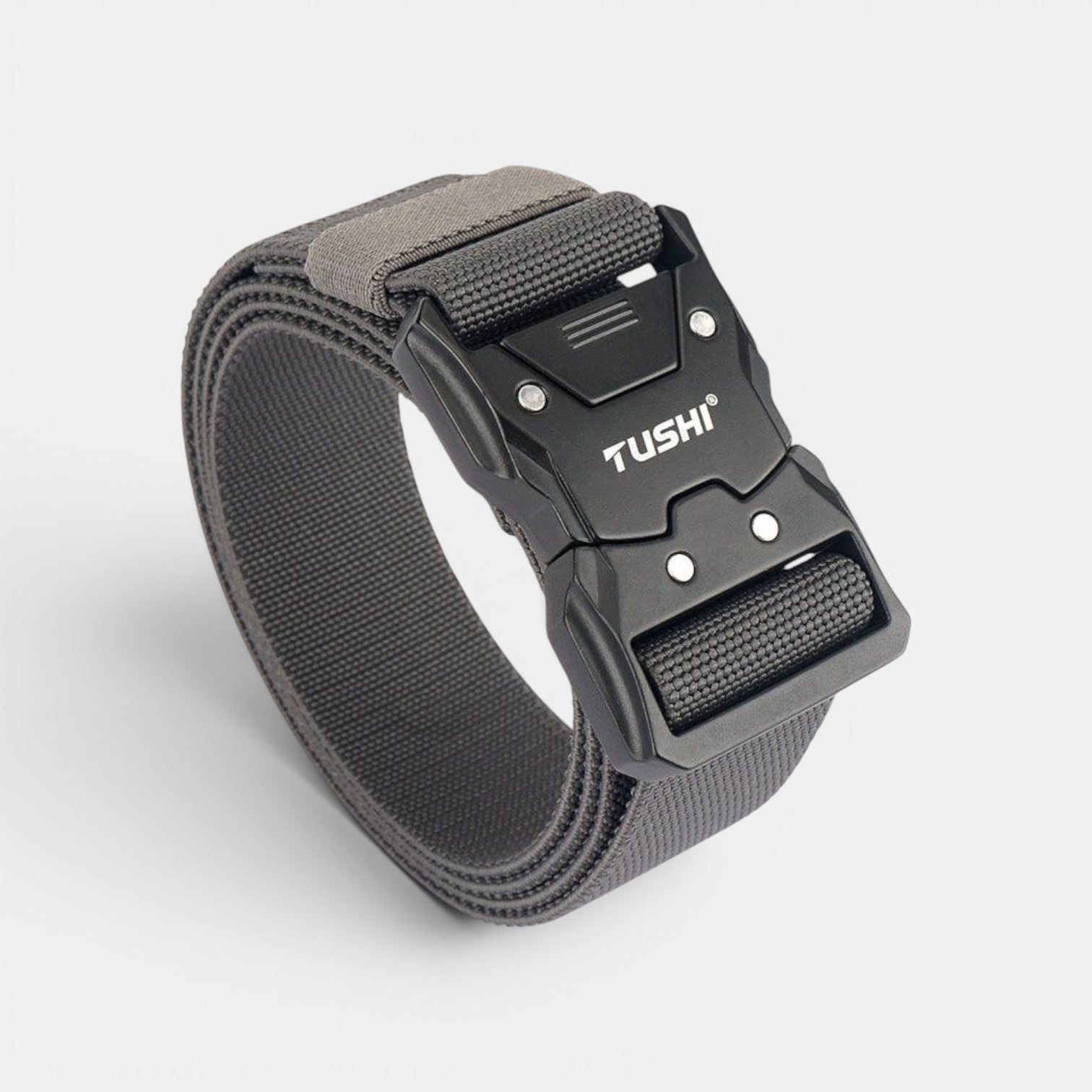 Ceinture Nylon Élastique Homme Boucle Tactique Noire | Kravdon