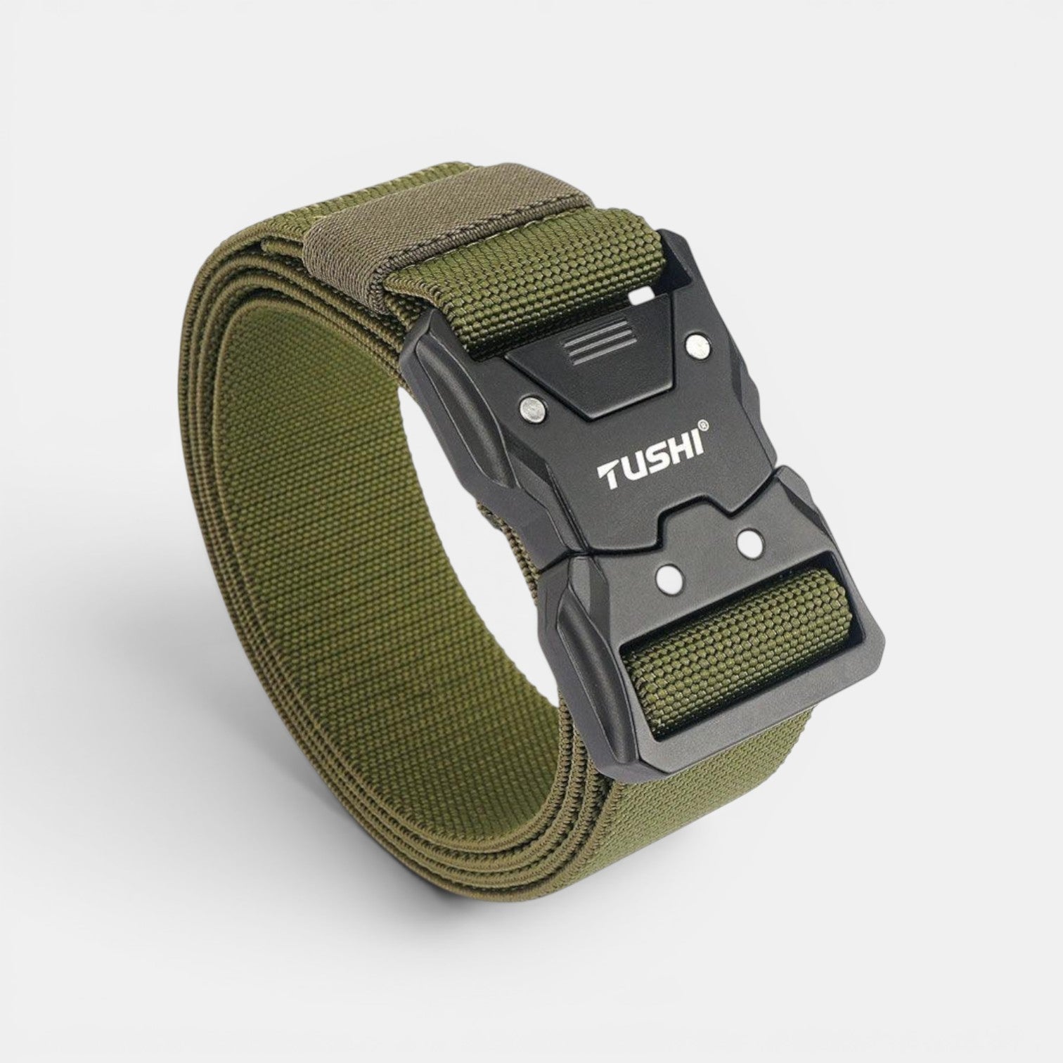 Ceinture Nylon Élastique Homme Boucle Tactique Noire | Kravdon