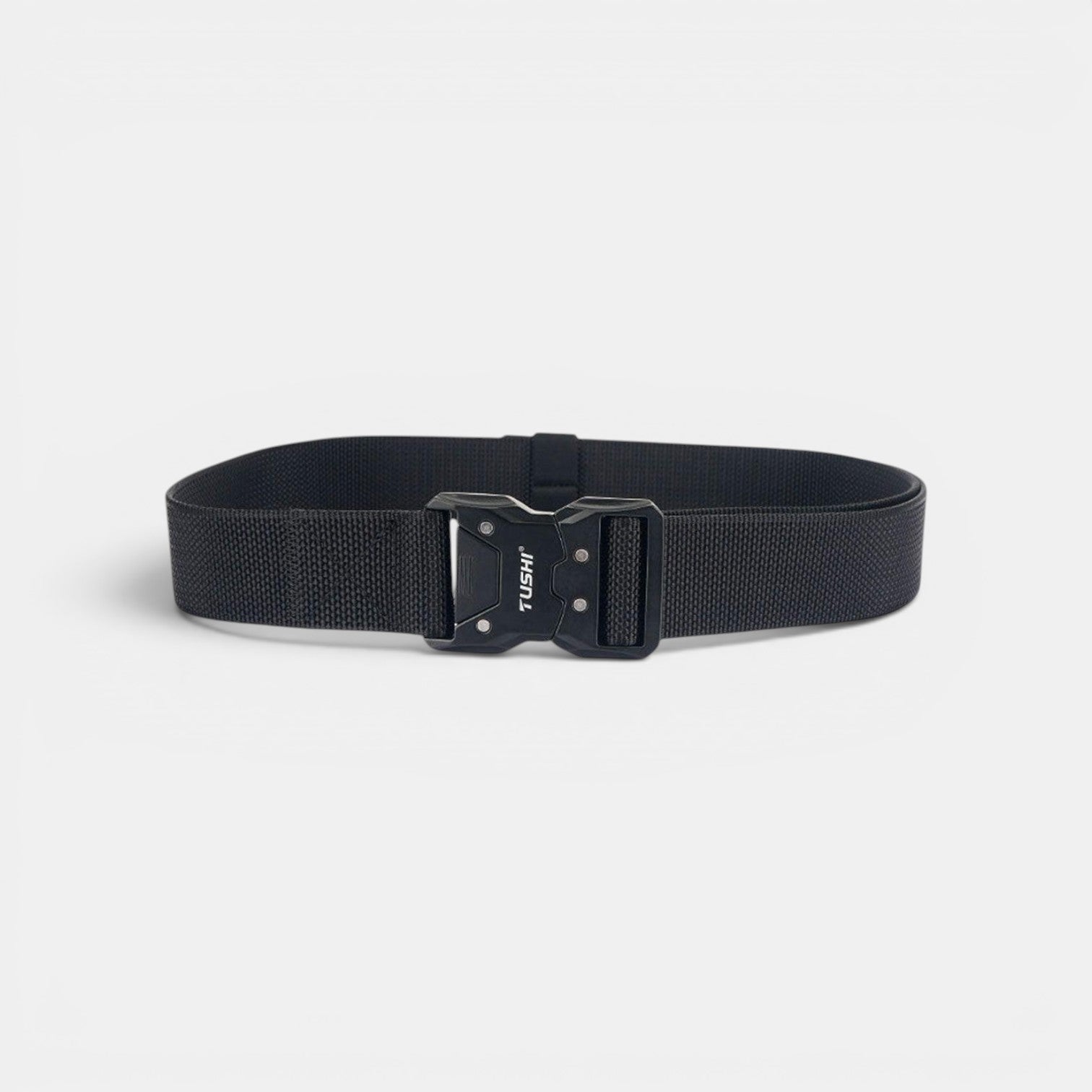 Ceinture Nylon Élastique Homme Boucle Tactique Noire | Kravdon