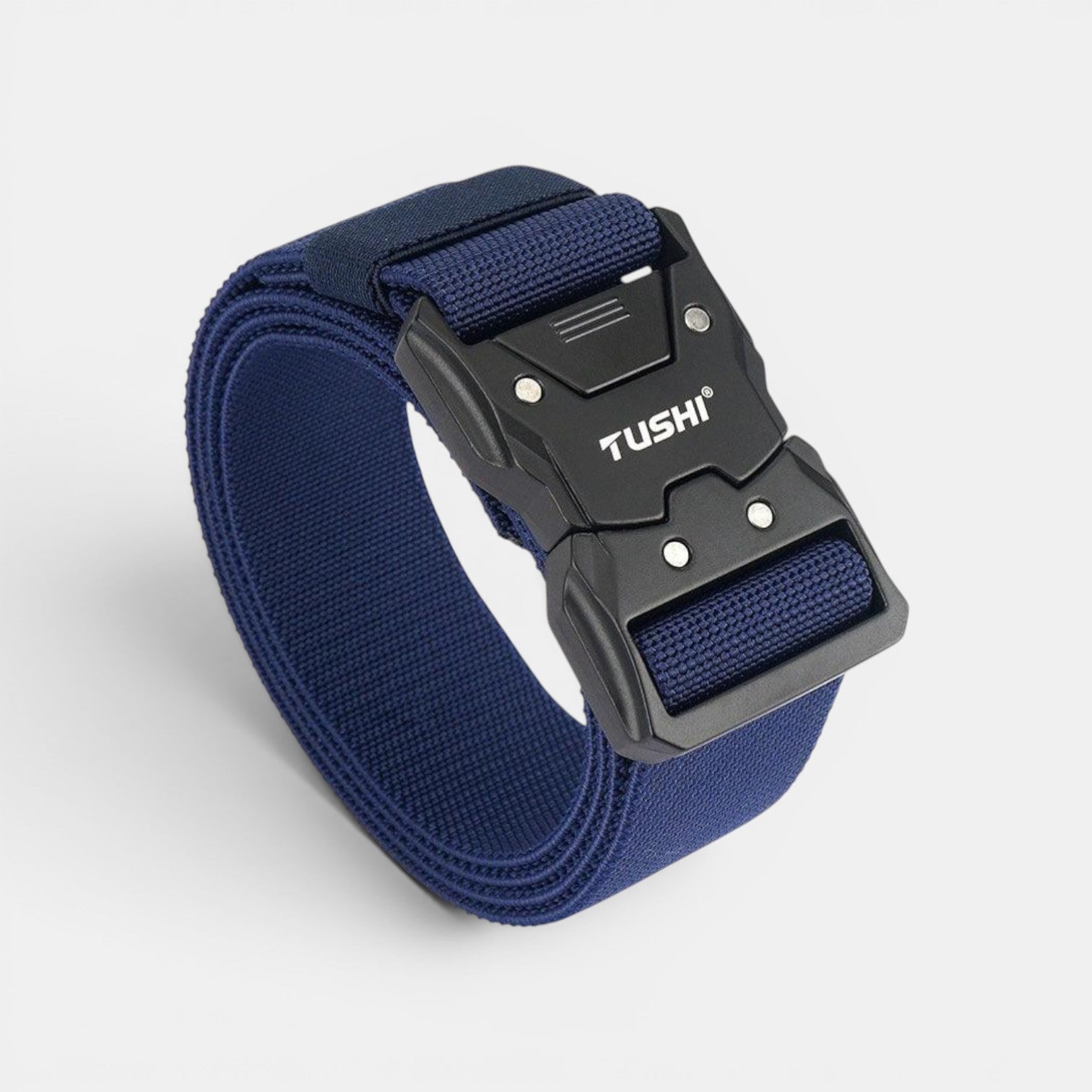 Ceinture Nylon Élastique Homme Boucle Tactique Noire | Kravdon