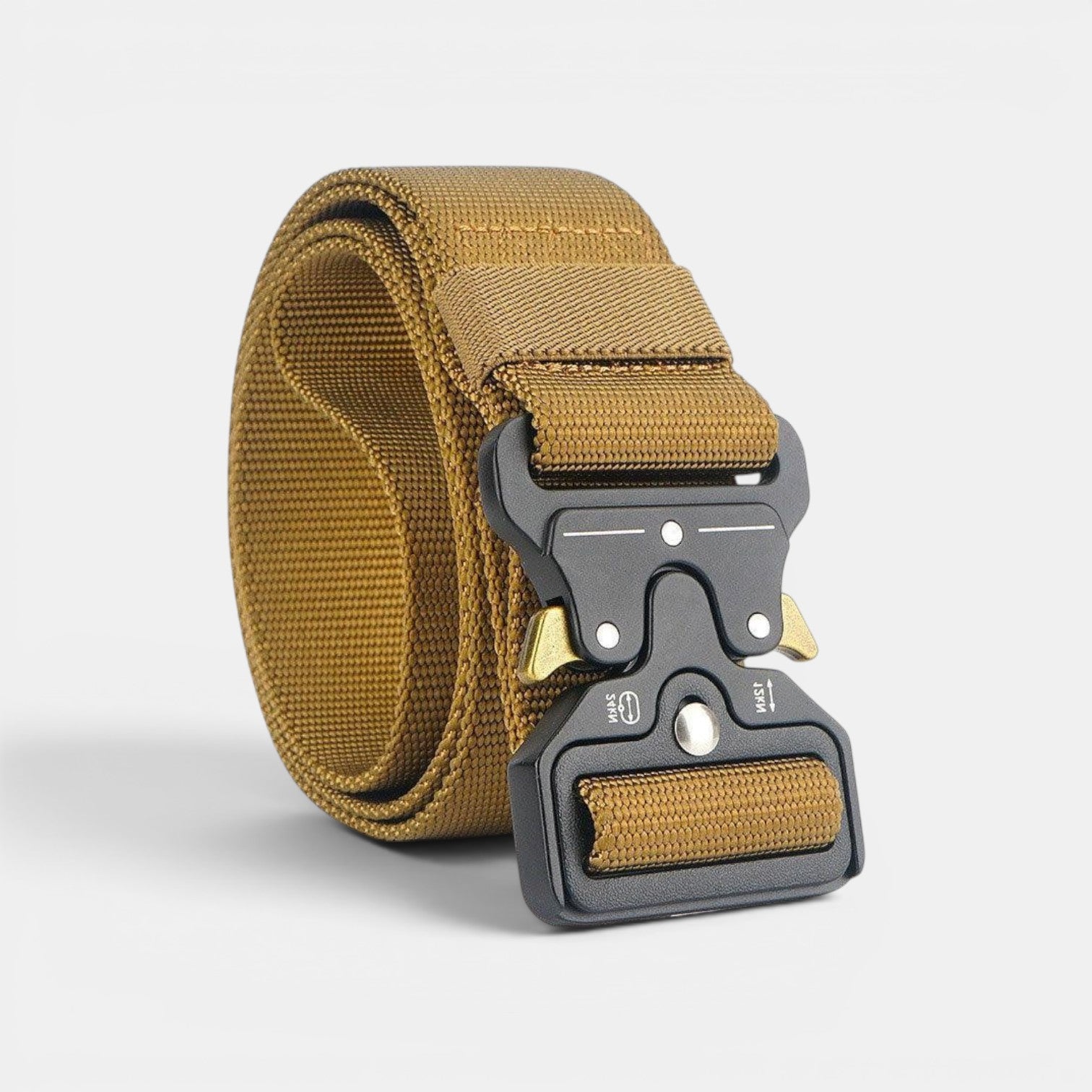 Ceinture Nylon Homme Boucle Tactique Militaire Kaki | Vorkan