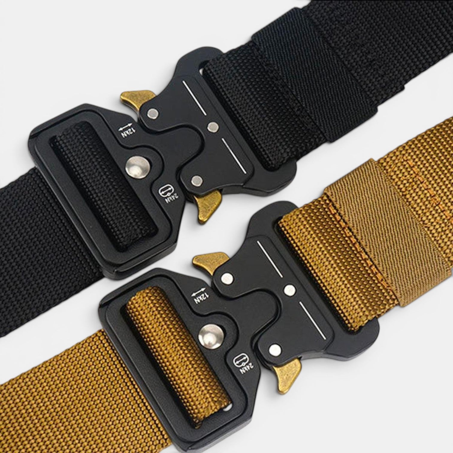 Ceinture Nylon Homme Boucle Tactique Militaire Kaki | Vorkan