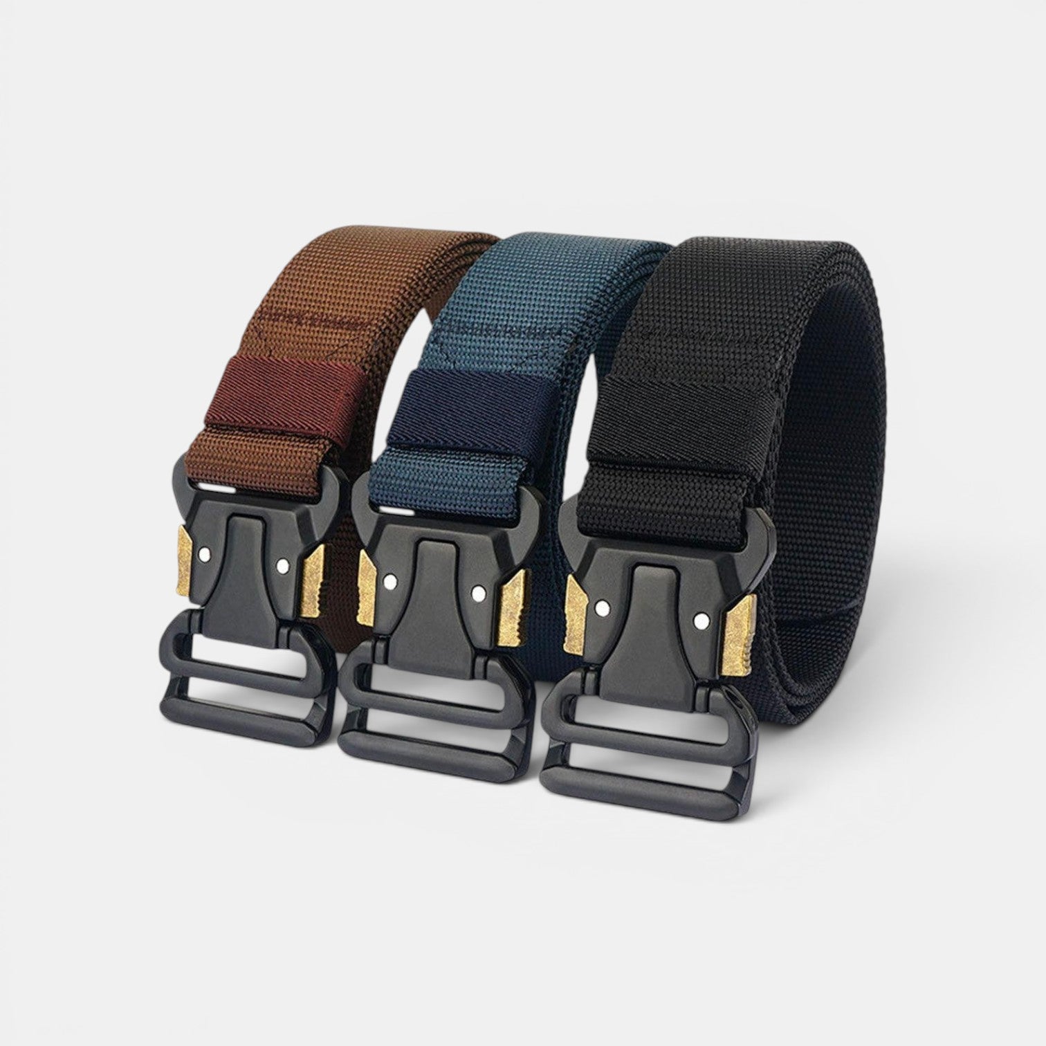 Ceinture Nylon Homme Boucle Tactique Rapide Bleu Marine | Kravdon