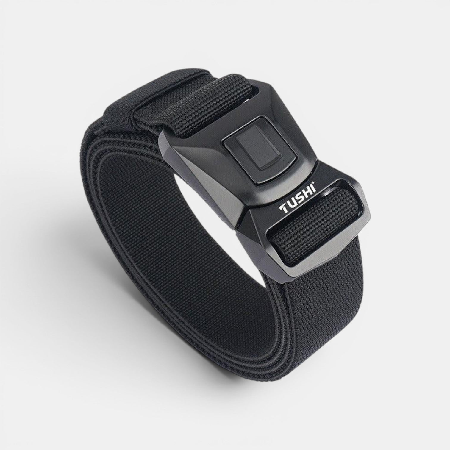 Ceinture Nylon Homme Boucle Tactique Attache Rapide Noire | Vorkan