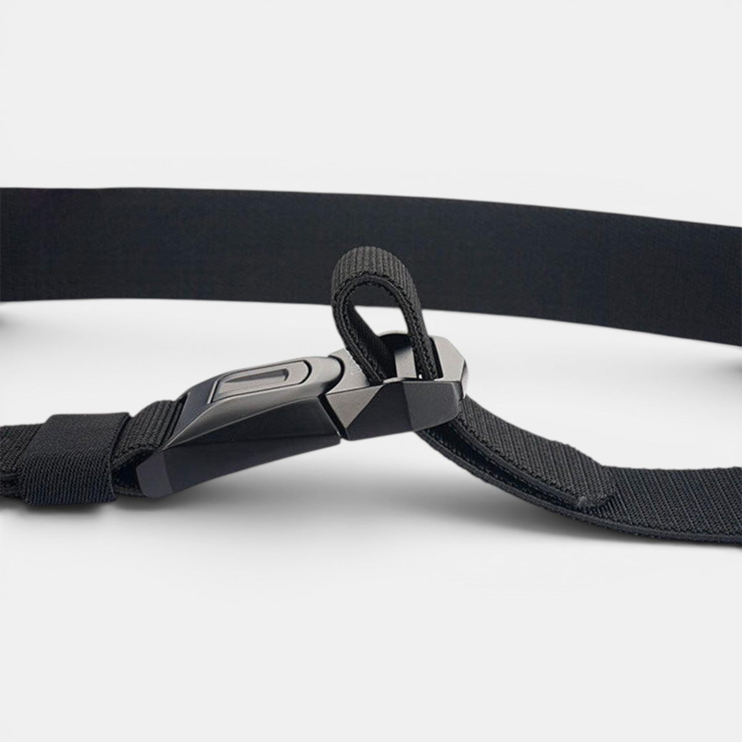 Ceinture Nylon Homme Boucle Tactique Attache Rapide Noire | Vorkan