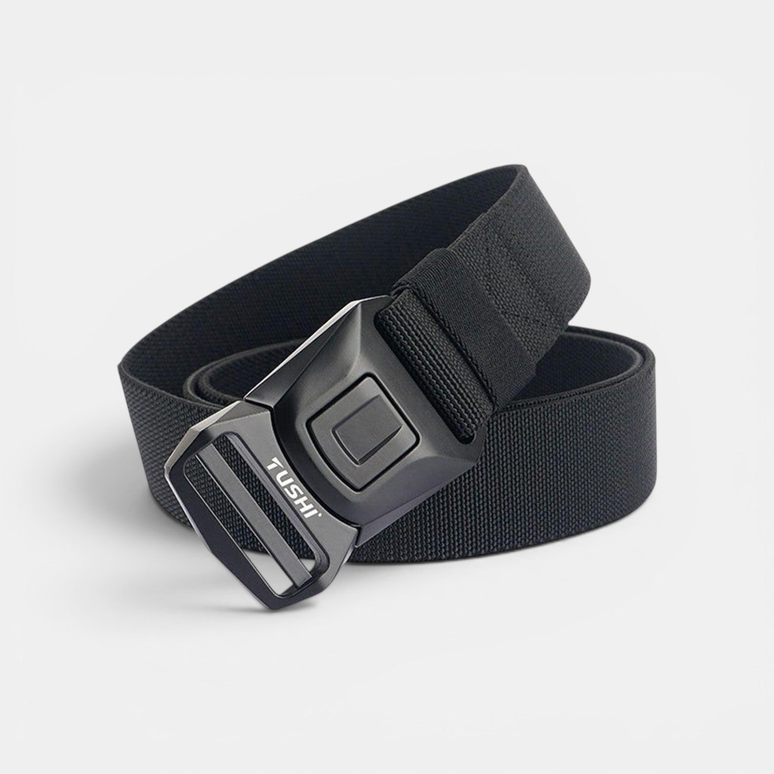 Ceinture Nylon Homme Boucle Tactique Attache Rapide Noire | Vorkan