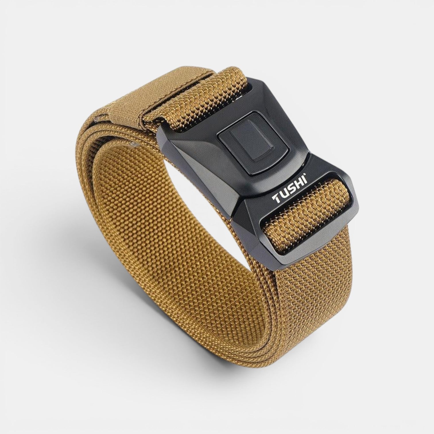 Ceinture Nylon Homme Boucle Tactique Attache Rapide Noire | Vorkan