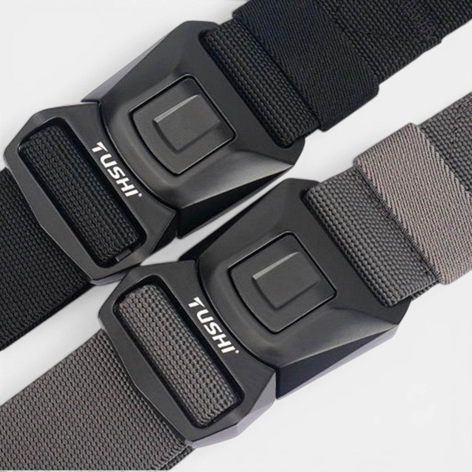 Ceinture Nylon Homme Boucle Tactique Attache Rapide Noire | Vorkan