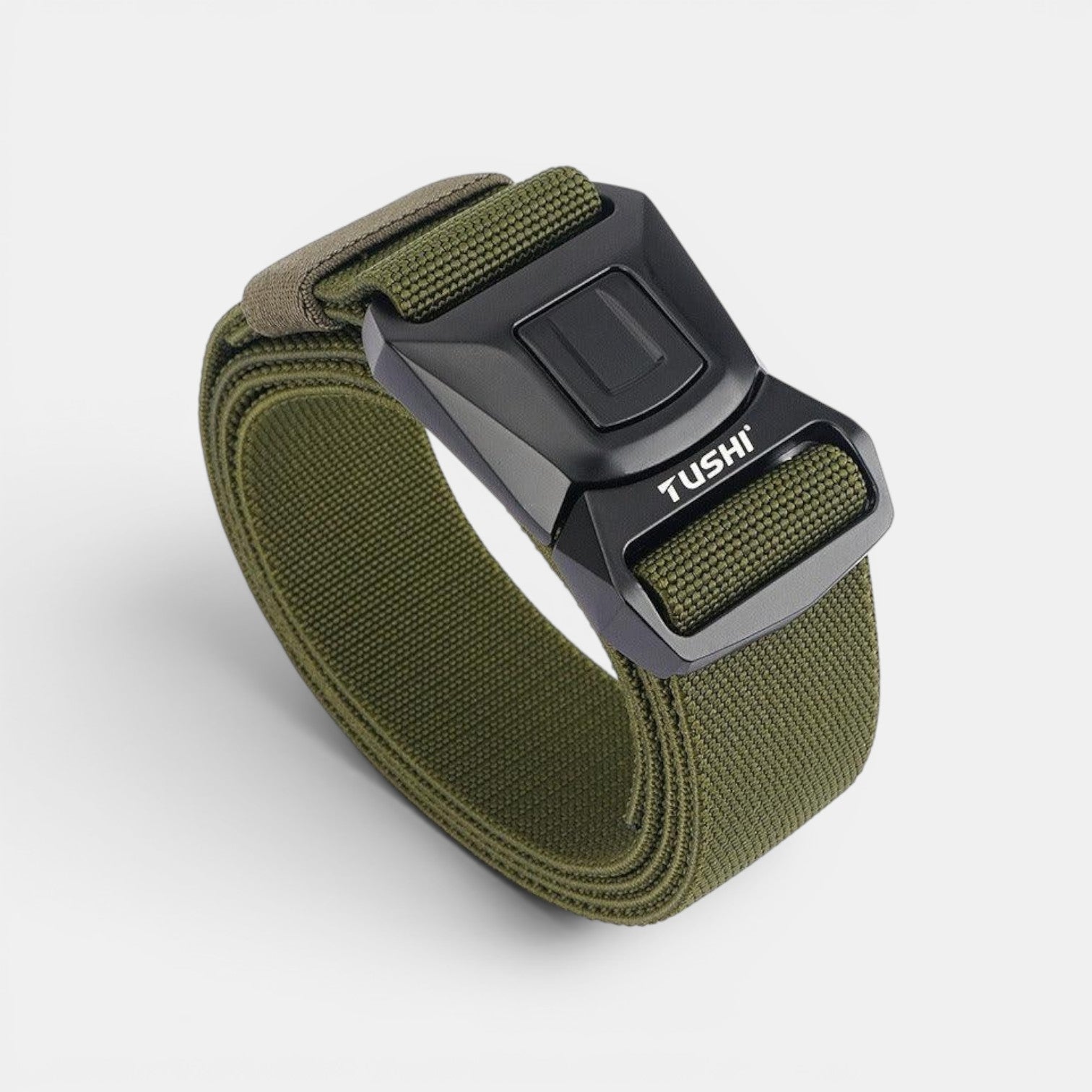 Ceinture Nylon Homme Boucle Tactique Attache Rapide Noire | Vorkan