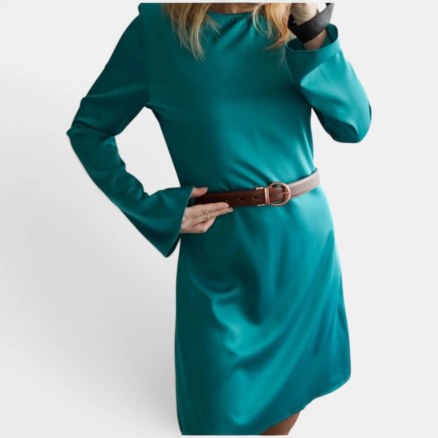 Ceinture Cuir Femme Réversible 2 en 1 Boucle Ronde Or Rosé | Roselvex La Maison de la Ceinture