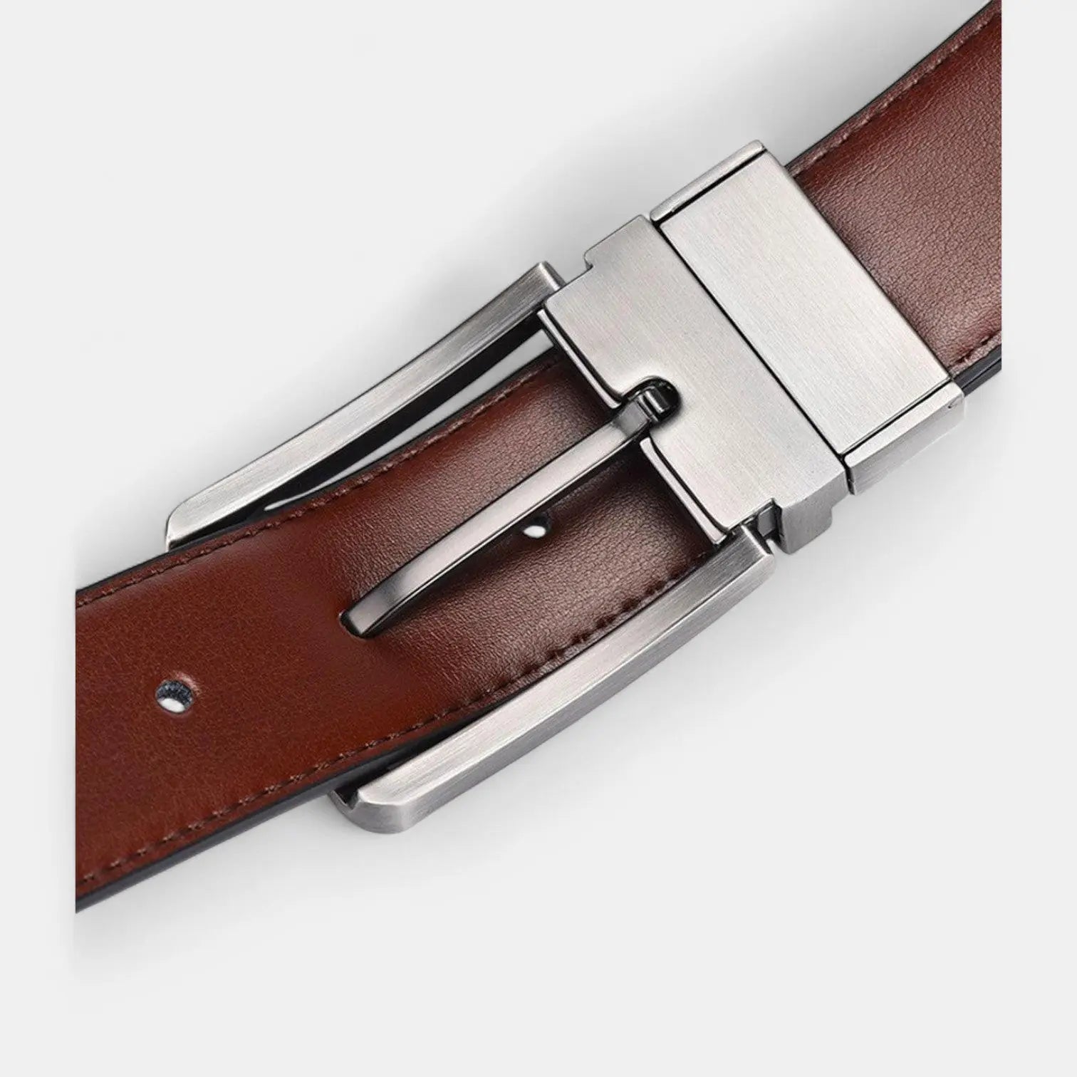 Ceinture Cuir Homme Réversible 2 en 1 Noire Marron | Delvox La Maison de la Ceinture