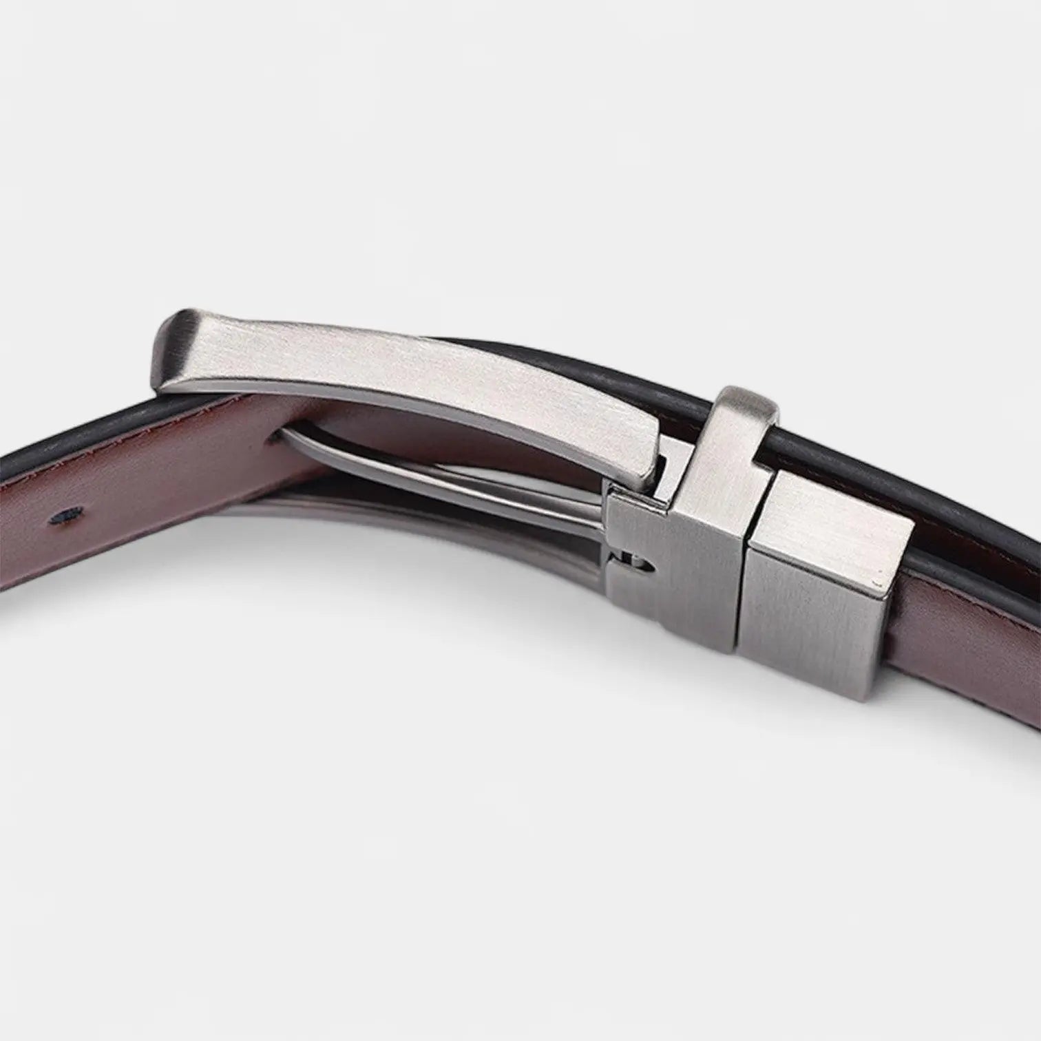 Ceinture Cuir Homme Réversible 2 en 1 Noire Marron | Delvox La Maison de la Ceinture