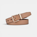 Ceinture Cuir Femme Réversible 2 en 1 Boucle Rectangulaire Dorée | Dorelvex La Maison de la Ceinture
