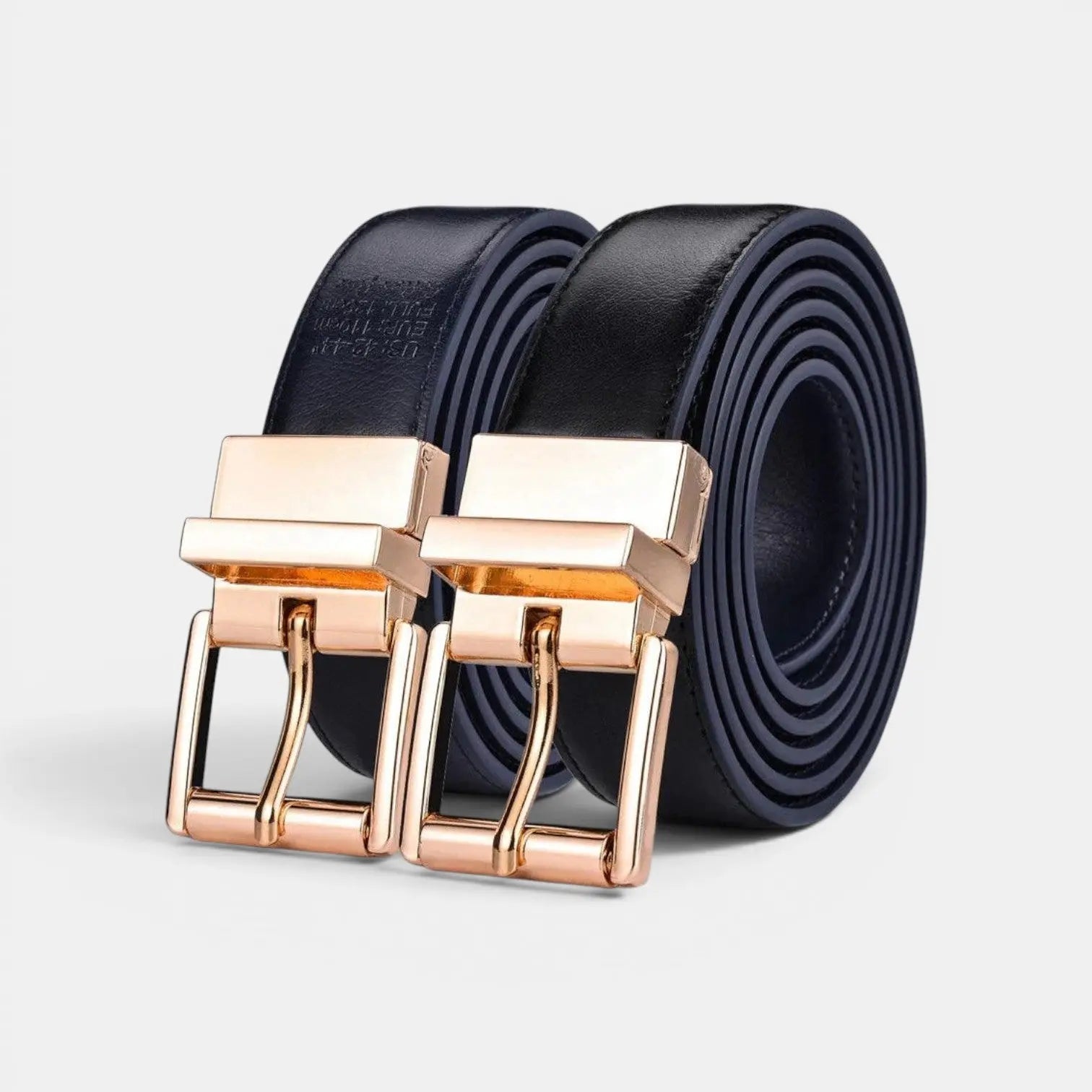 Ceinture Cuir Femme Réversible 2 en 1 Boucle Rectangulaire Dorée | Dorelvex La Maison de la Ceinture