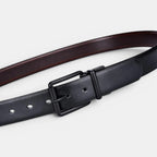 Ceinture Réversible Cuir Lisse 2 en 1 Boucle Carrée Homme | Arvex La Maison de la Ceinture