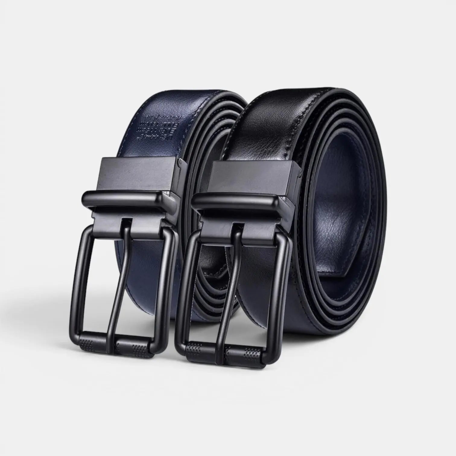 Ceinture Réversible Cuir Lisse 2 en 1 Boucle Carrée Homme | Arvex La Maison de la Ceinture