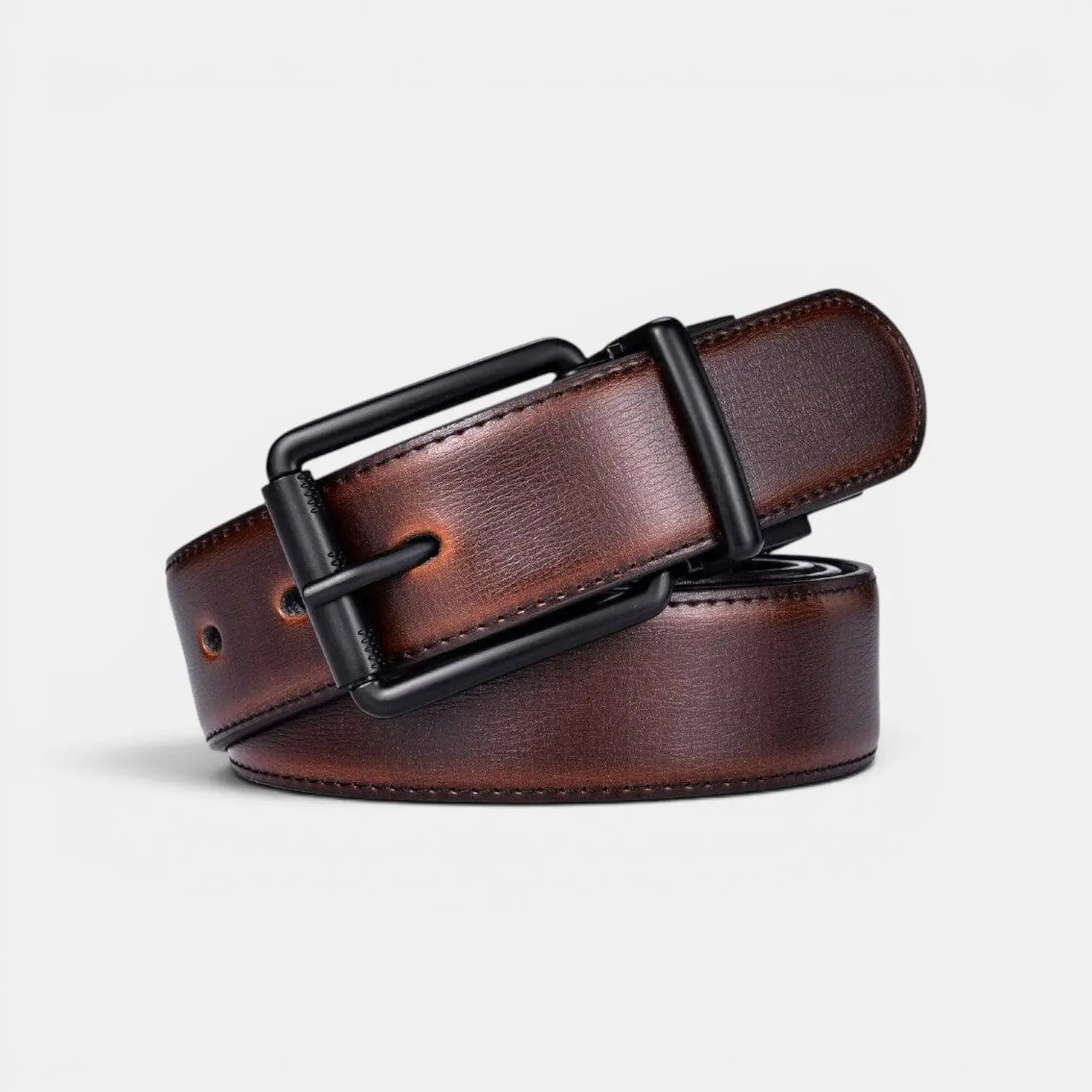 Ceinture Réversible Cuir Lisse 2 en 1 Boucle Carrée Homme | Arvex La Maison de la Ceinture