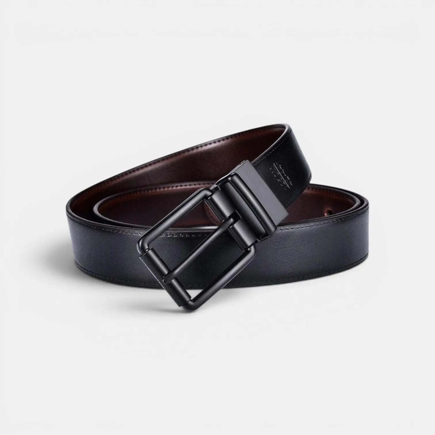 Ceinture Réversible Cuir Lisse 2 en 1 Boucle Carrée Homme | Arvex La Maison de la Ceinture