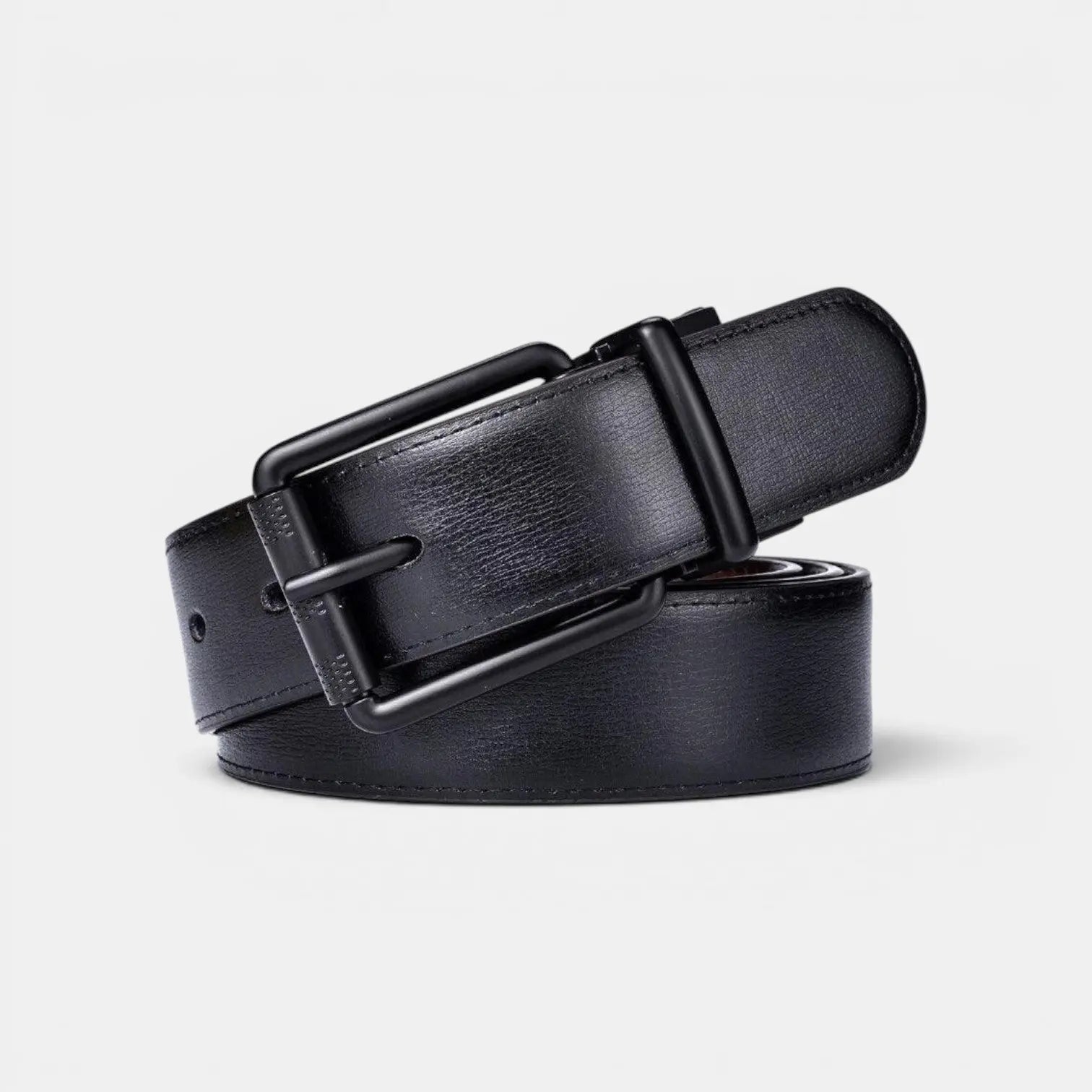 Ceinture Réversible Cuir Lisse 2 en 1 Boucle Carrée Homme | Arvex La Maison de la Ceinture