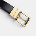 Ceinture Cuir Lisse Réversible 2 en 1 Homme Boucle Dorée | Bivorn La Maison de la Ceinture