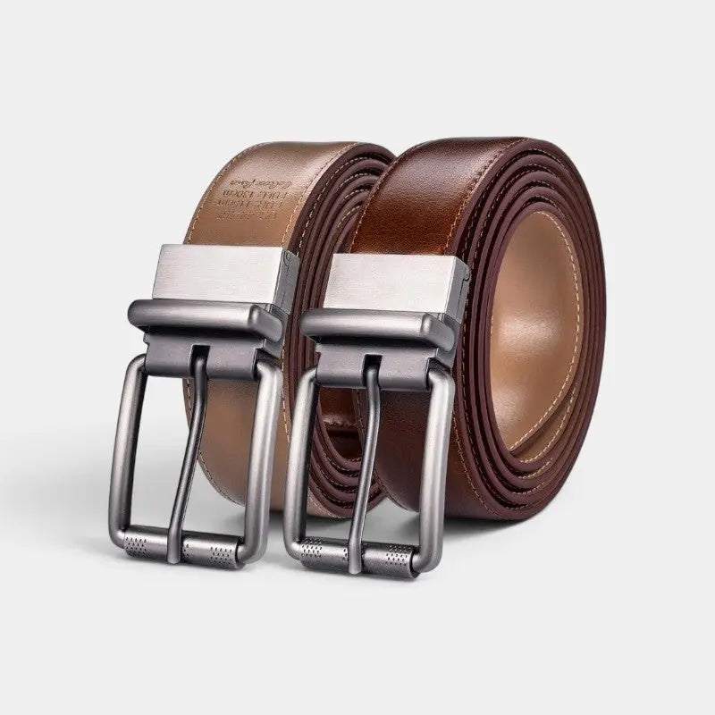 Ceinture Cuir Réversible 2 en 1 Boucle Ardillon Homme | Delvon La Maison de la Ceinture