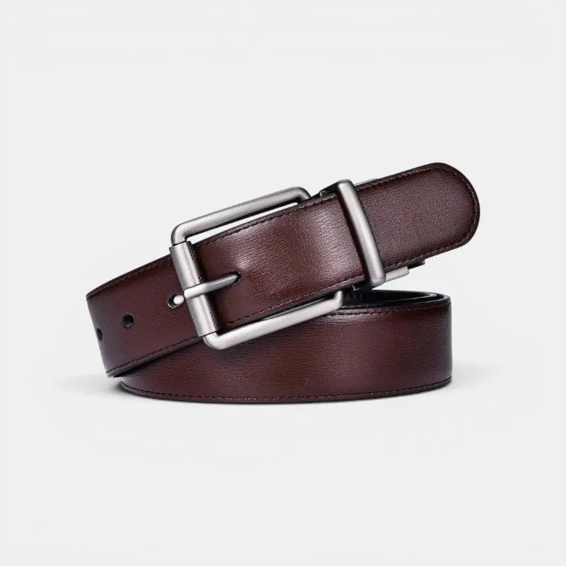 Ceinture Cuir Réversible 2 en 1 Boucle Ardillon Homme | Delvon La Maison de la Ceinture