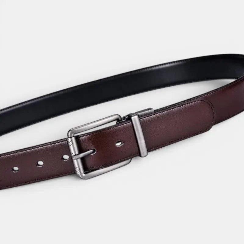 Ceinture Cuir Réversible 2 en 1 Boucle Ardillon Homme | Delvon La Maison de la Ceinture