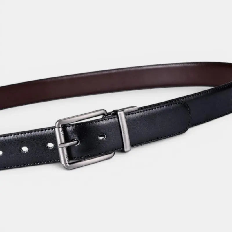 Ceinture Cuir Réversible 2 en 1 Boucle Ardillon Homme | Delvon La Maison de la Ceinture