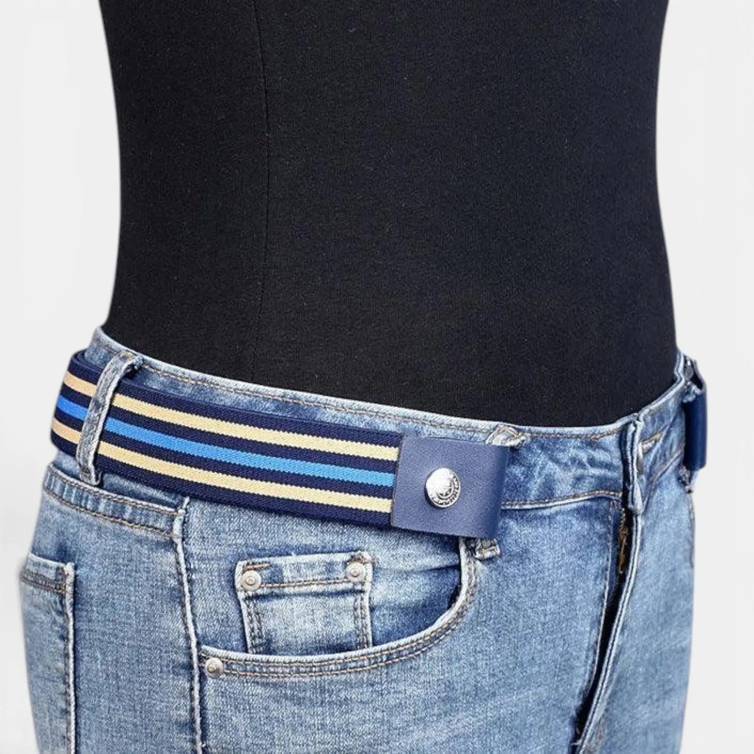 Ceinture Sans Boucle Tissu Élastique Extensible Taille Unique | Veltix La Maison de la Ceinture