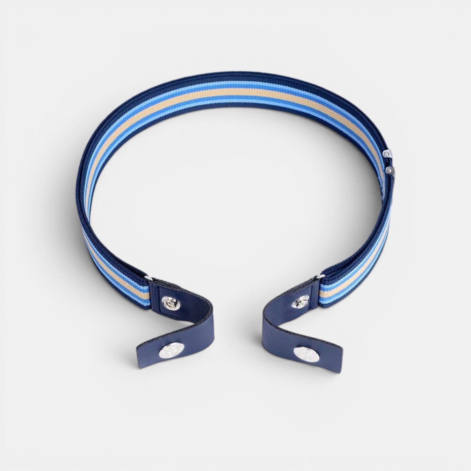 Ceinture Tissu Élastique Sans Boucle Femme Bleu Marine | Kelvana
