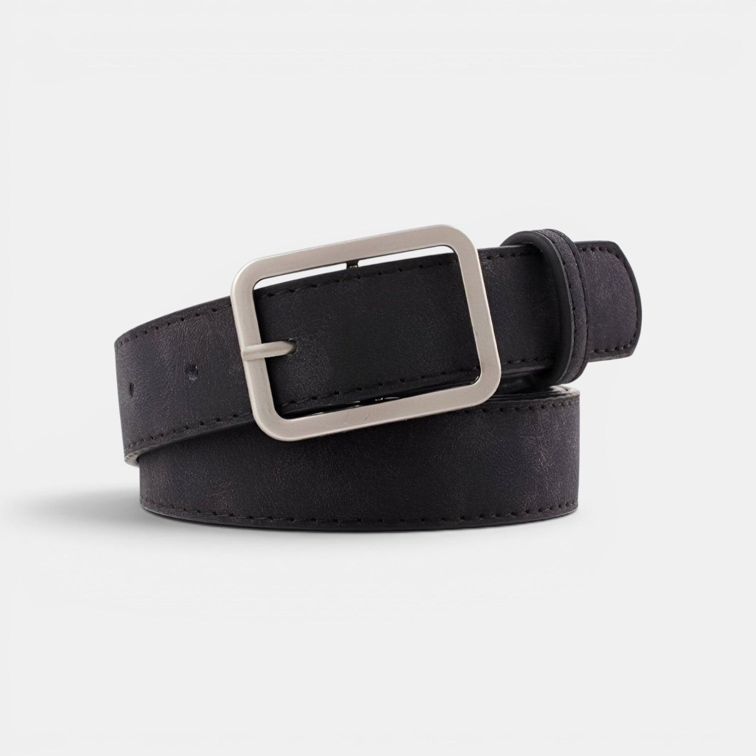Ceinture Simili Cuir Femme Boucle Rectangulaire Beige | Norvyx