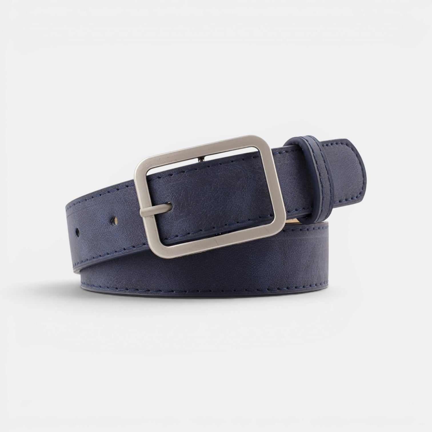 Ceinture Simili Cuir Femme Boucle Rectangulaire Beige | Norvyx