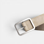 Ceinture Simili Cuir Femme Boucle Rectangulaire Beige | Norvyx
