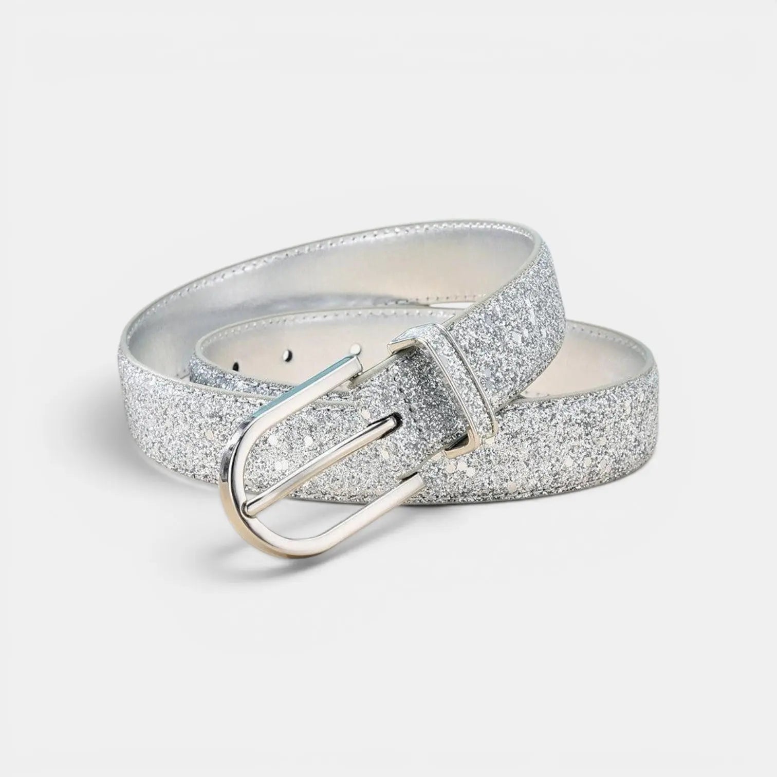 Ceinture Simili Vegan Femme Pailletée Boucle Ardillon Dorée | Pailex La Maison de la Ceinture