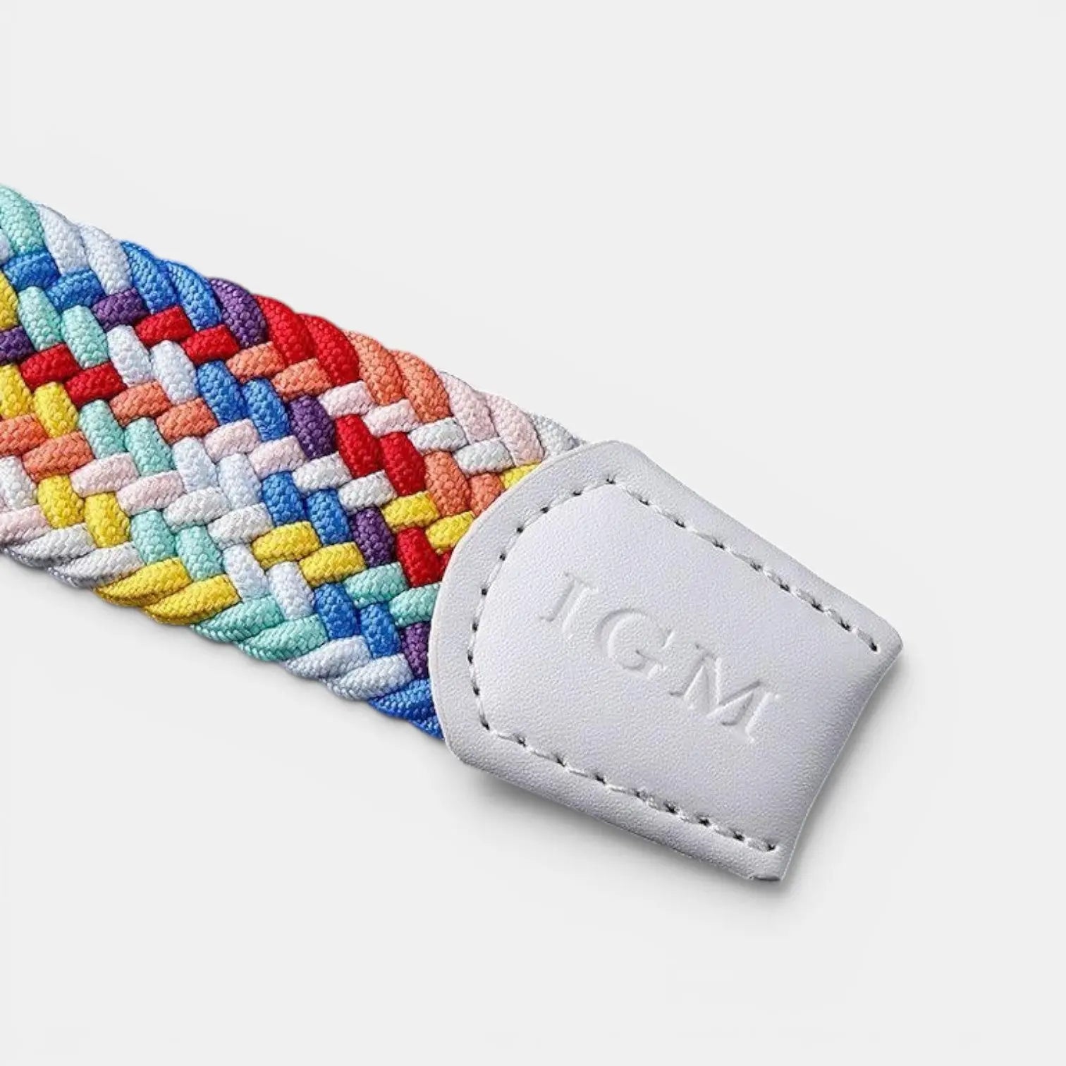 Ceinture Tressée Élastique Femme Multicolore Boucle Arrondie | Brelox La Maison de la Ceinture