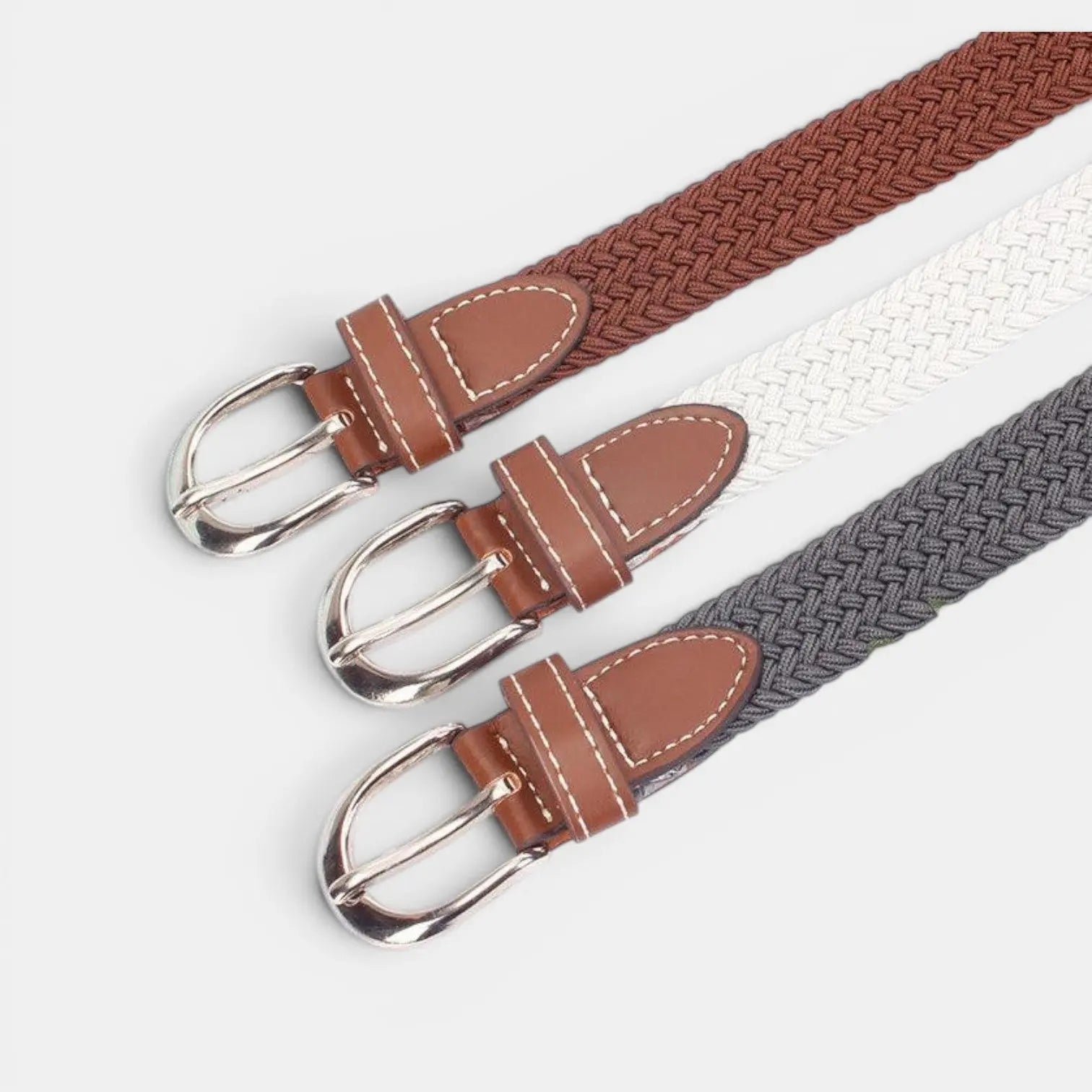 Ceinture Tressée Élastique Femme Sans Trou Ardillon | Trelvex La Maison de la Ceinture
