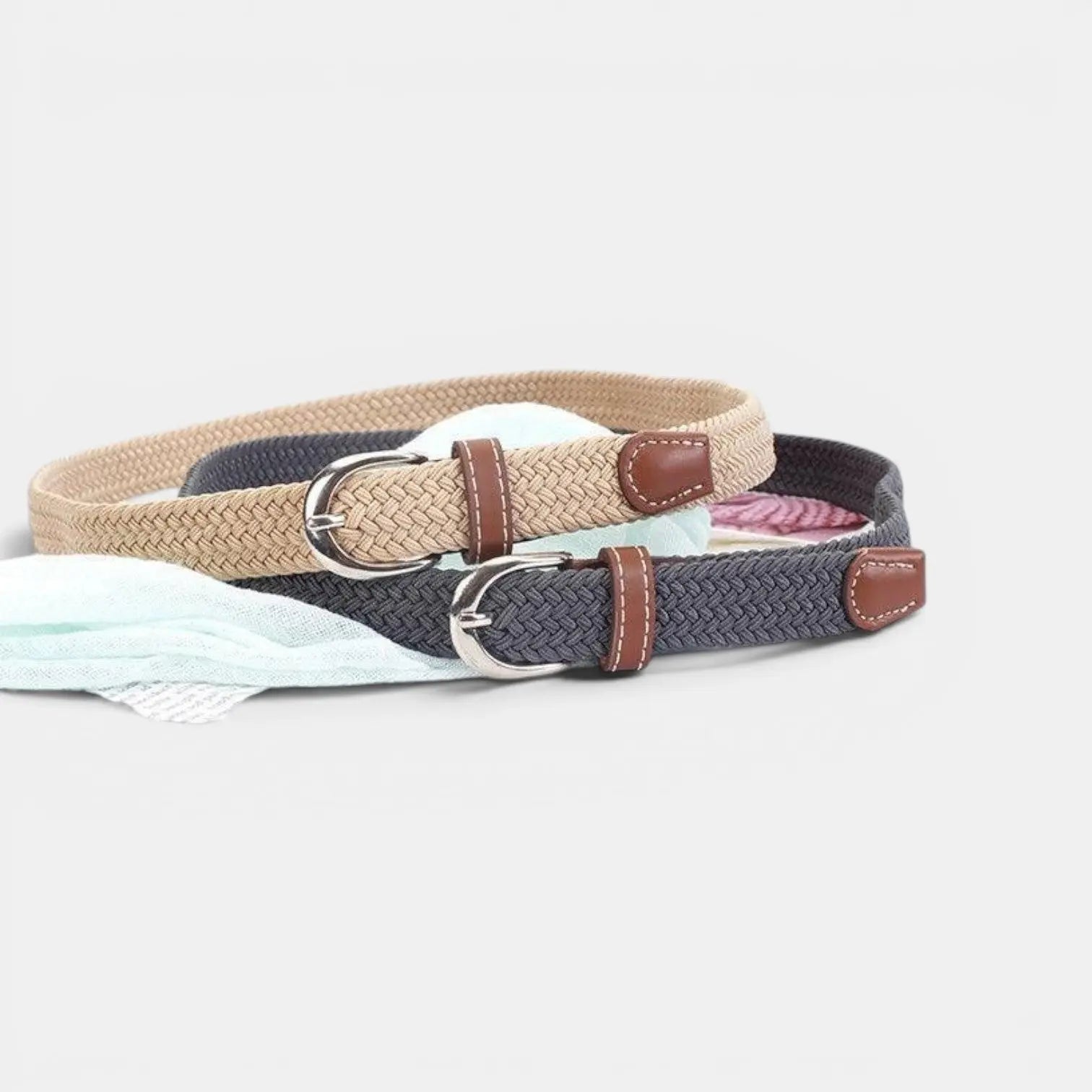 Ceinture Tressée Élastique Femme Sans Trou Ardillon | Trelvex La Maison de la Ceinture