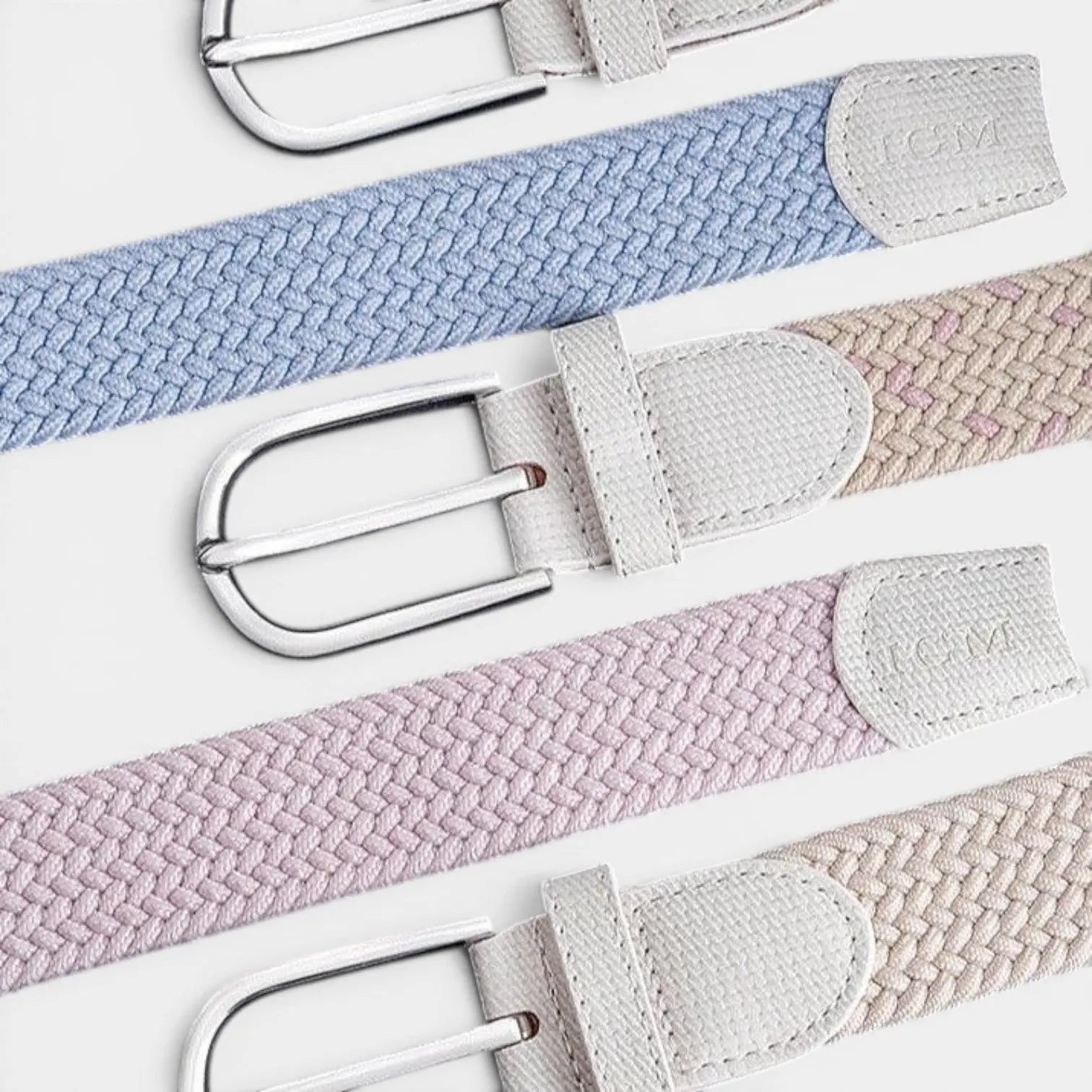 Ceinture Tressée Élastique Femme Boucle Ardillon Arrondie | Telvorx La Maison de la Ceinture