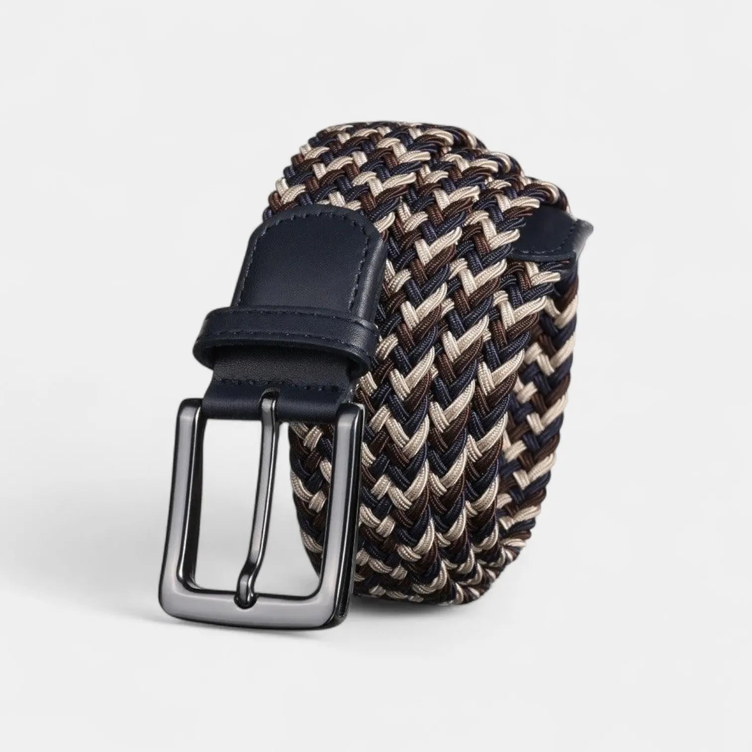 Ceinture Tressée Élastique Homme Bicolore Ardillon | Keltav La Maison de la Ceinture