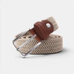 Ceinture Tressée Tissu Élastique Homme Sans Trou Ardillon | Eltico La Maison de la Ceinture
