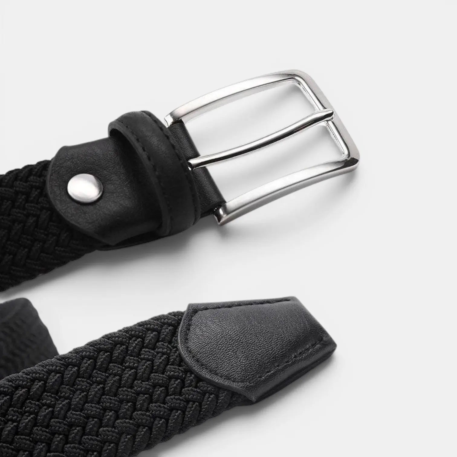 Ceinture Tressée Tissu Élastique Homme Sans Trou Ardillon | Eltico La Maison de la Ceinture