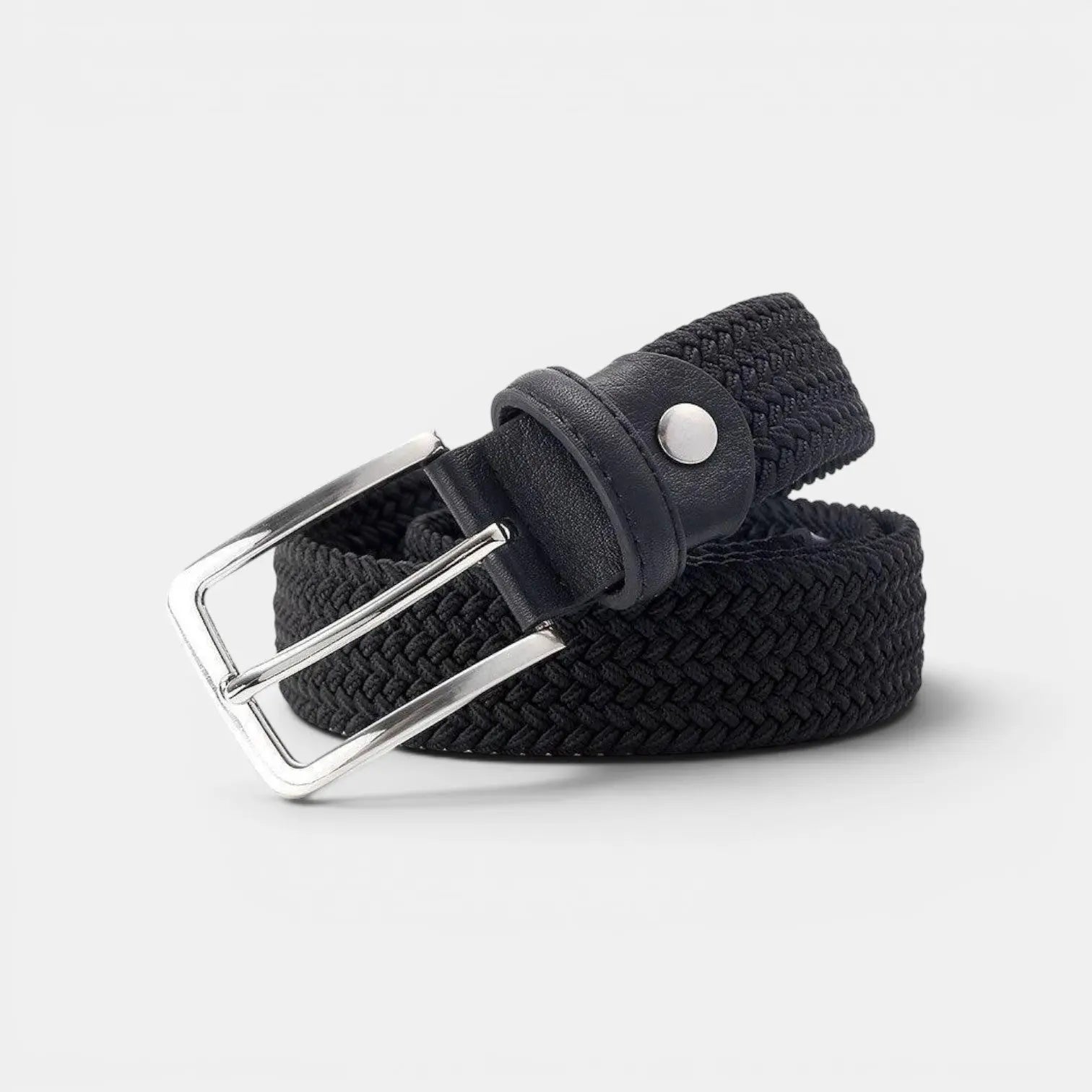 Ceinture Tressée Tissu Élastique Homme Sans Trou Ardillon | Eltico La Maison de la Ceinture