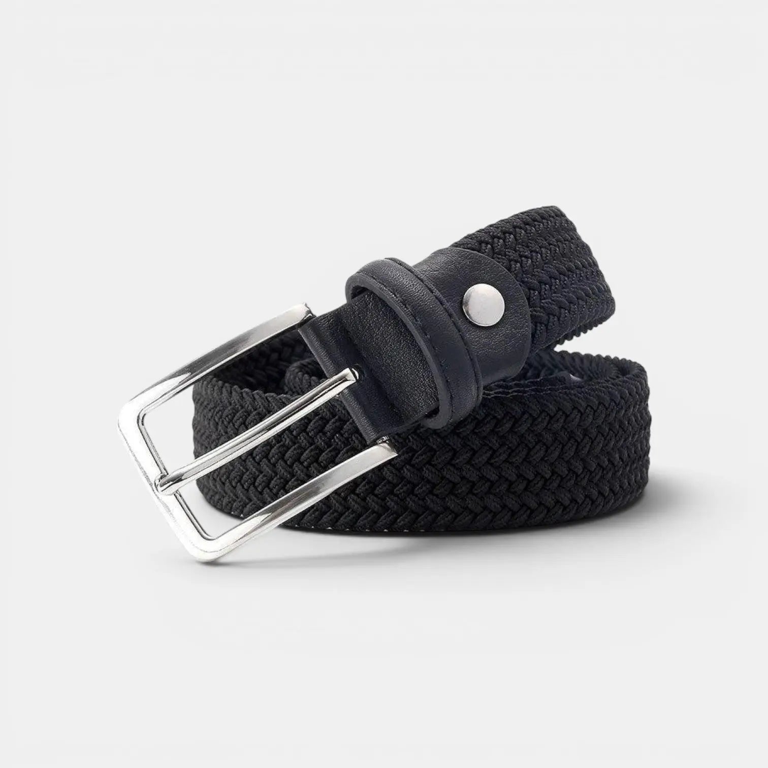 Ceinture Tressée Tissu Élastique Homme Sans Trou Ardillon | Eltico La Maison de la Ceinture
