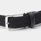 Ceinture Tressée Tissu Élastique Homme Sans Trou Ardillon | Eltico La Maison de la Ceinture