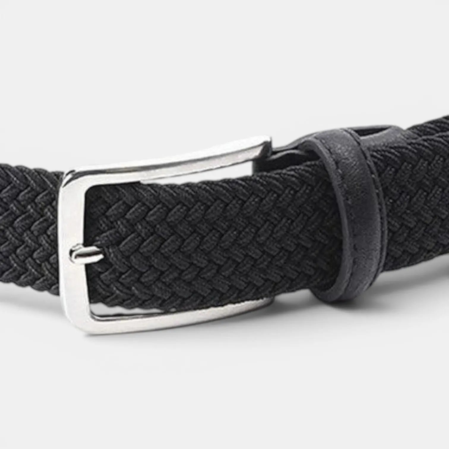 Ceinture Tressée Tissu Élastique Homme Sans Trou Ardillon | Eltico La Maison de la Ceinture