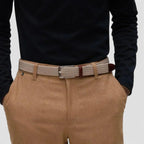 Ceinture Tressée Tissu Élastique Homme Sans Trou Ardillon | Eltico La Maison de la Ceinture